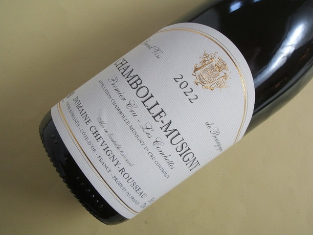 シャンボール・ミュジニー　1級　レ・コンボット　2022年　シュヴィニー・ルソー