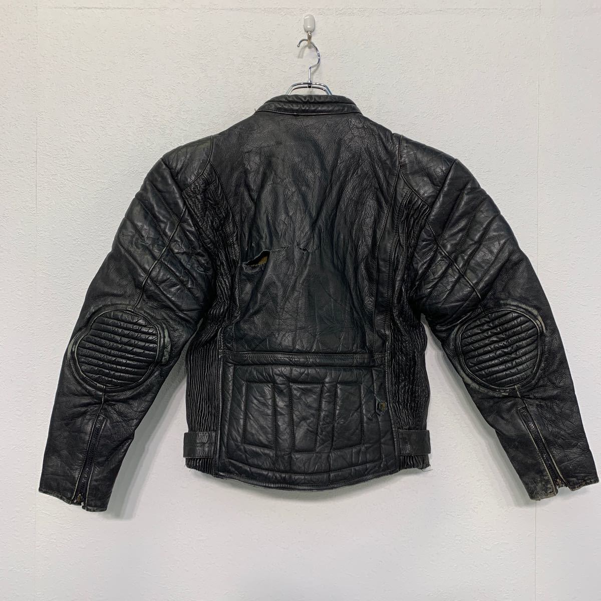 レザー ジャケット XL〜 ブラック 革ジャン ライダース 古着卸 