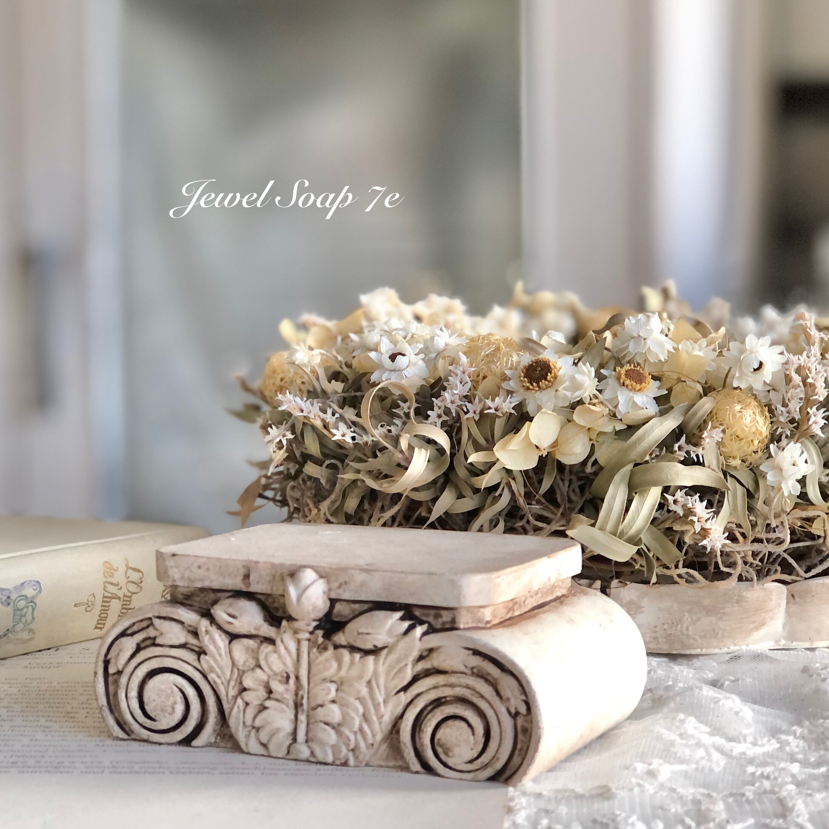 台座 シャビーシック アートプラスター 7e | Jewel Soap 7e 〜nanae〜