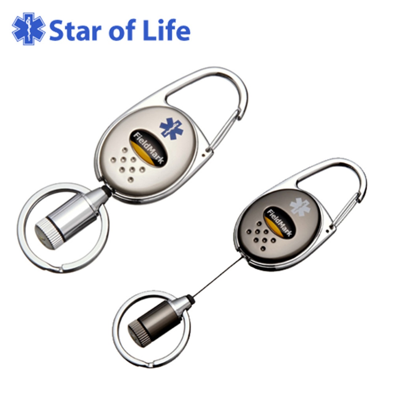 2827-22 2827-23 Star of Life スターオブライフ ユーヴァ LED付き伸びるキーホルダー 非常時