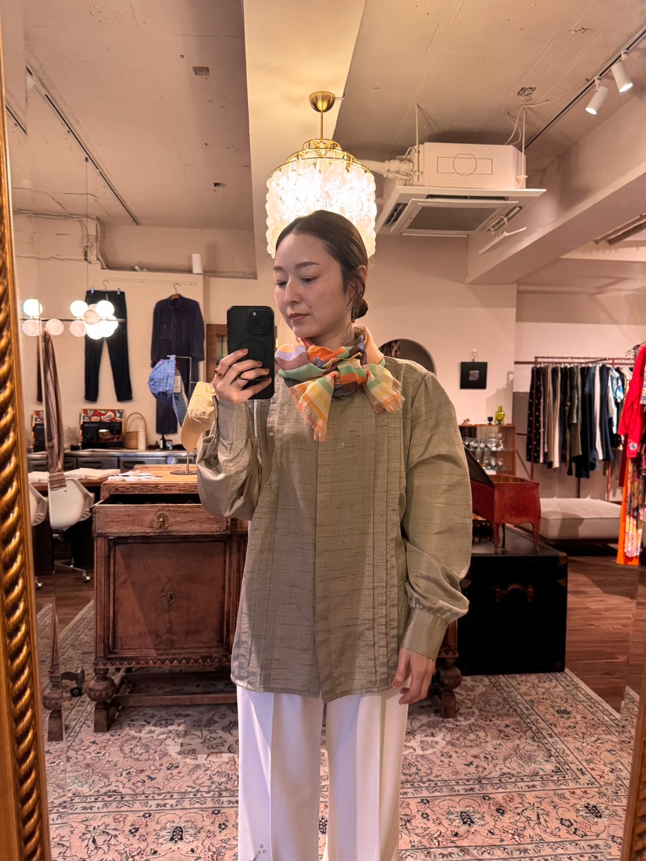 1980's FREYA W.germany ピンタックブラウス