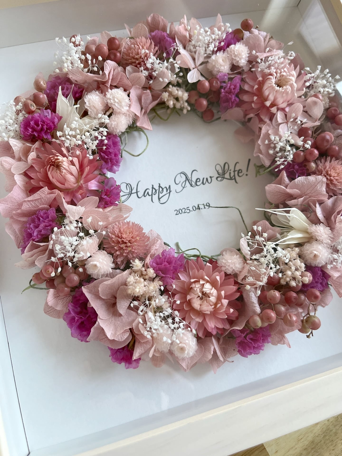 文字入れ・選べるカラー】Mフォトフレームリース | Touchere (トゥ