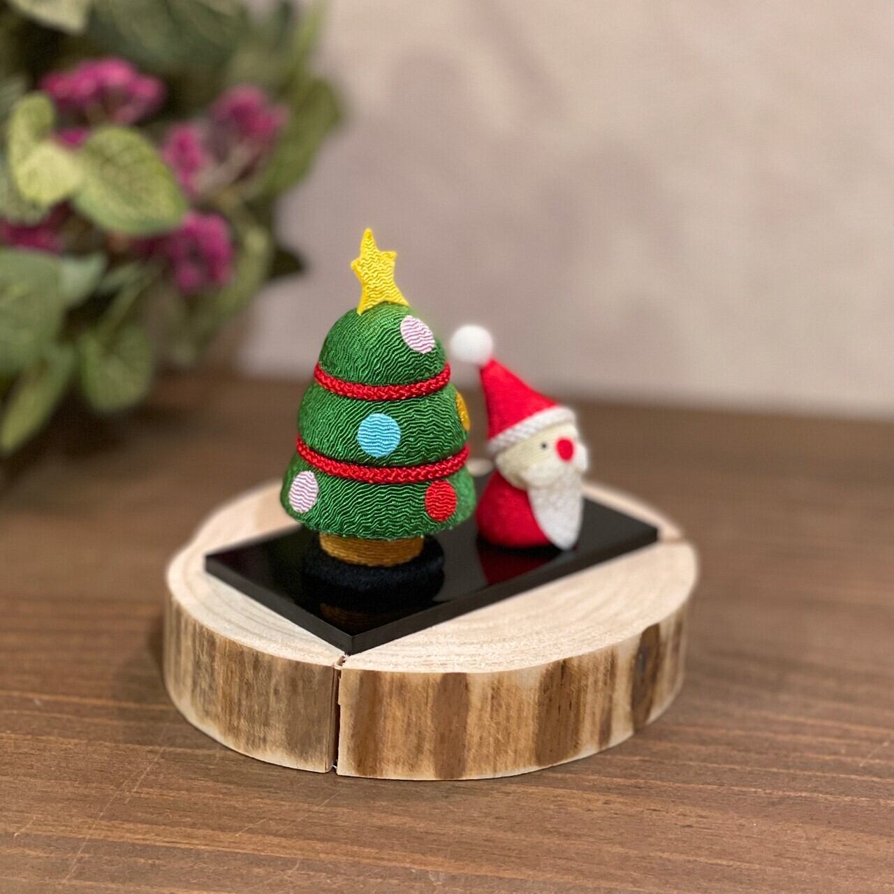 クリスマス飾り　置物　インテリア　飾り　レトロ　可愛い　癒し系 プチクリスマス 和雑貨 ちりめん レトロ 置物 かわいい クリスマス