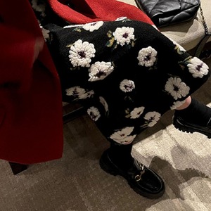 3D floral midi skirt　＜sk101773＞