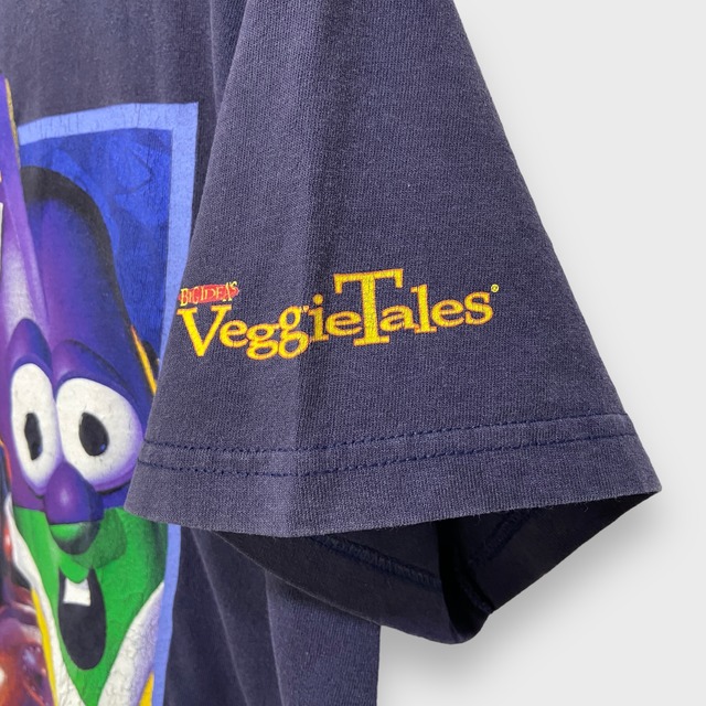 00s LARRY-BOY ラリーボーイ　キャラクターTシャツ　ネイビー　M