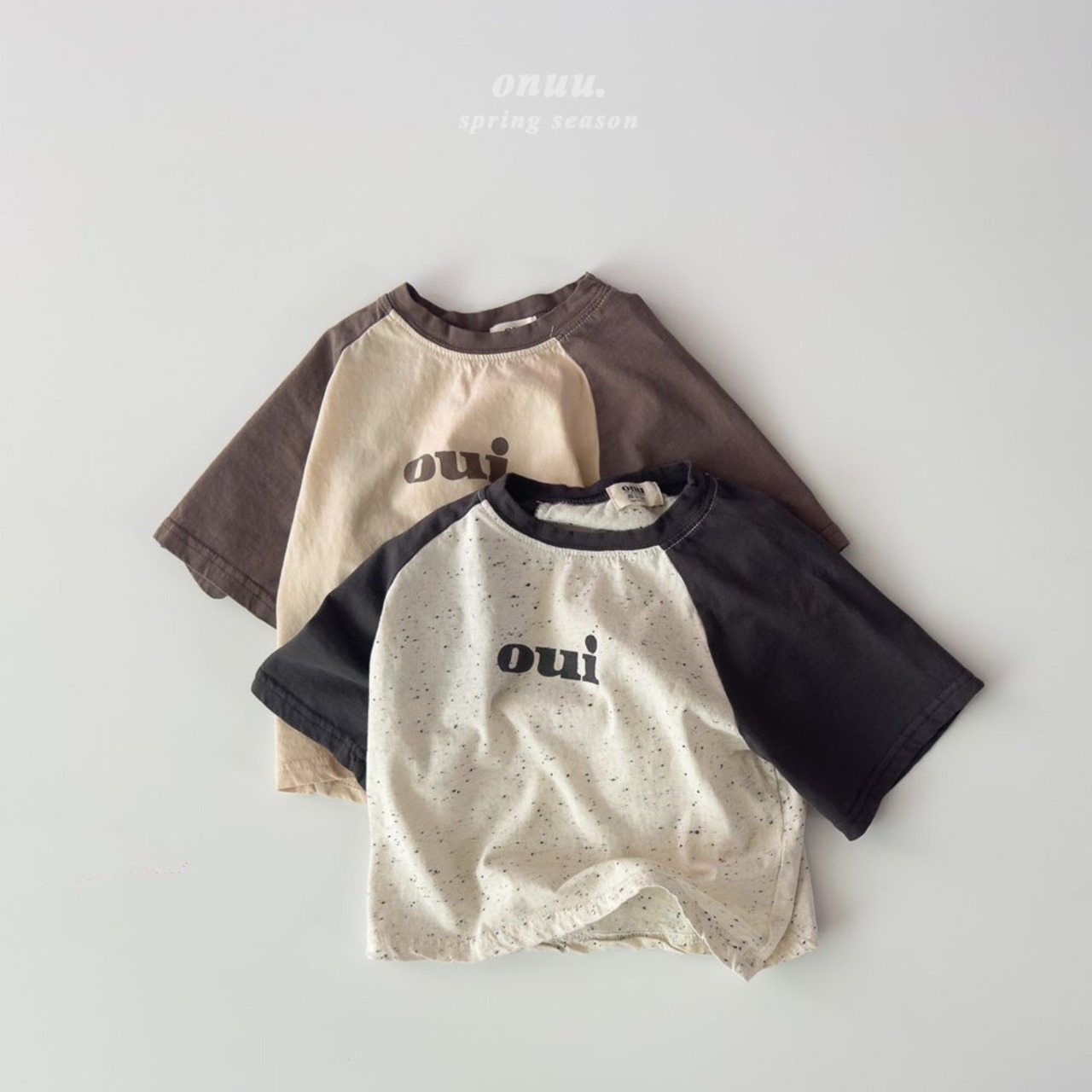【ONU】ouiラグランTシャツ melange 70~120cm 240210on - 7