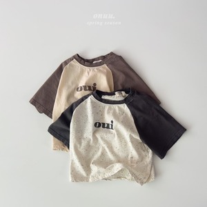 【ONU】ouiラグランTシャツ melange 70~120cm 240210on