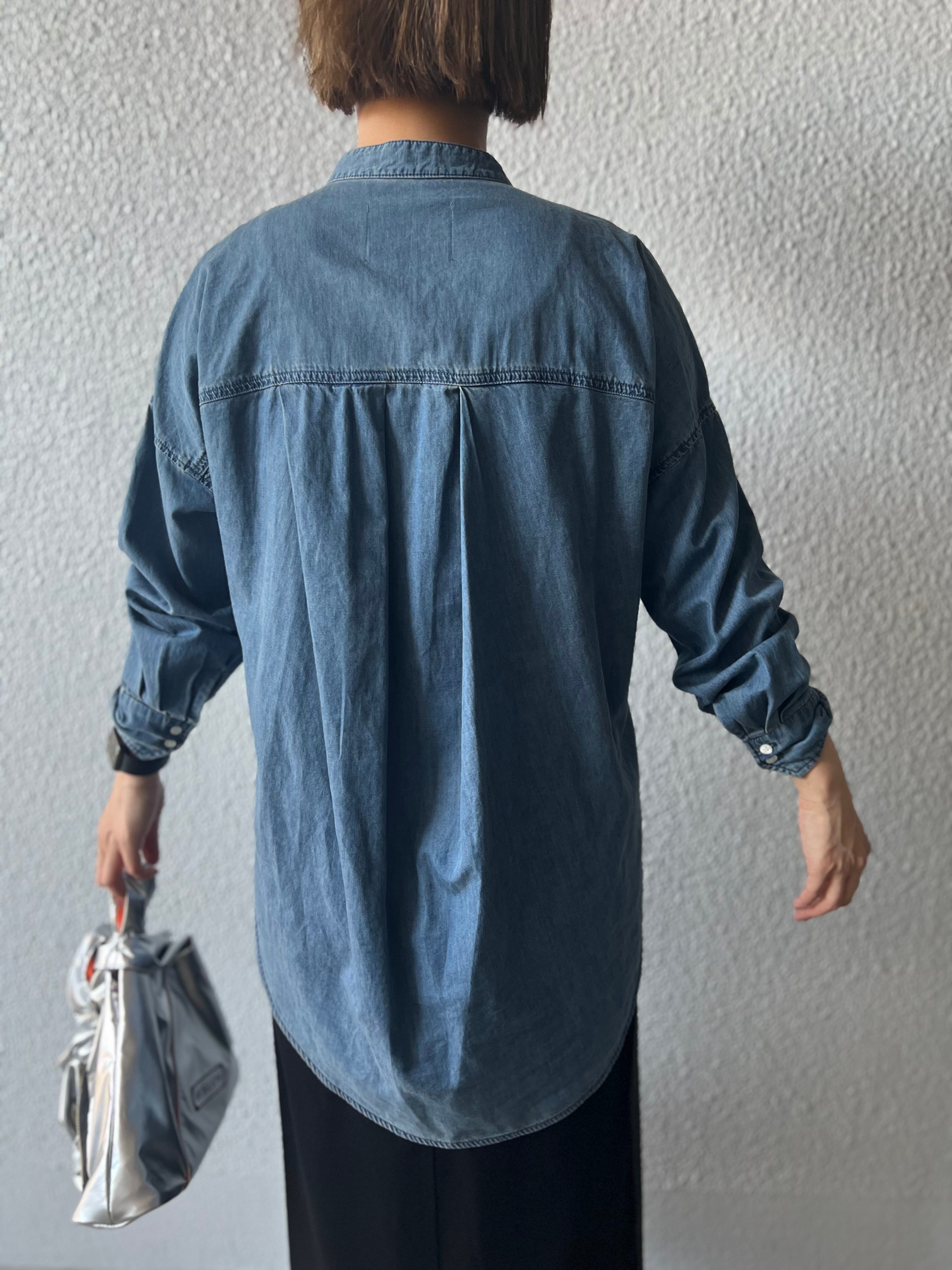 PASSIONE】ボウタイデニムブラウス 536912 | MIEL select shop