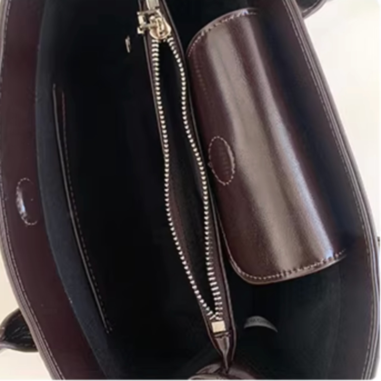 スクエア フェイクレザー ハンドバッグ 00123・画像11