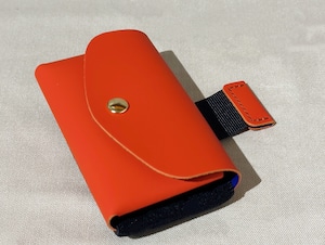 （仕様変更：新タイプ）enricheveryday × com-ono Everyday TINY Wallet／ORANGE × BLUE（オレンジ × ブルー）