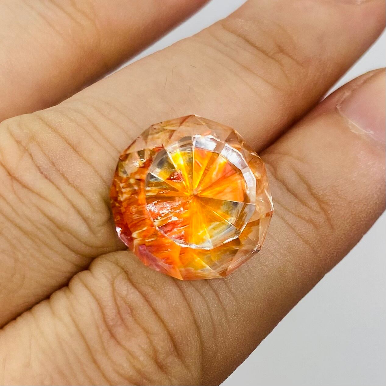 万華鏡　海に見る夕日　オーロラクオーツ