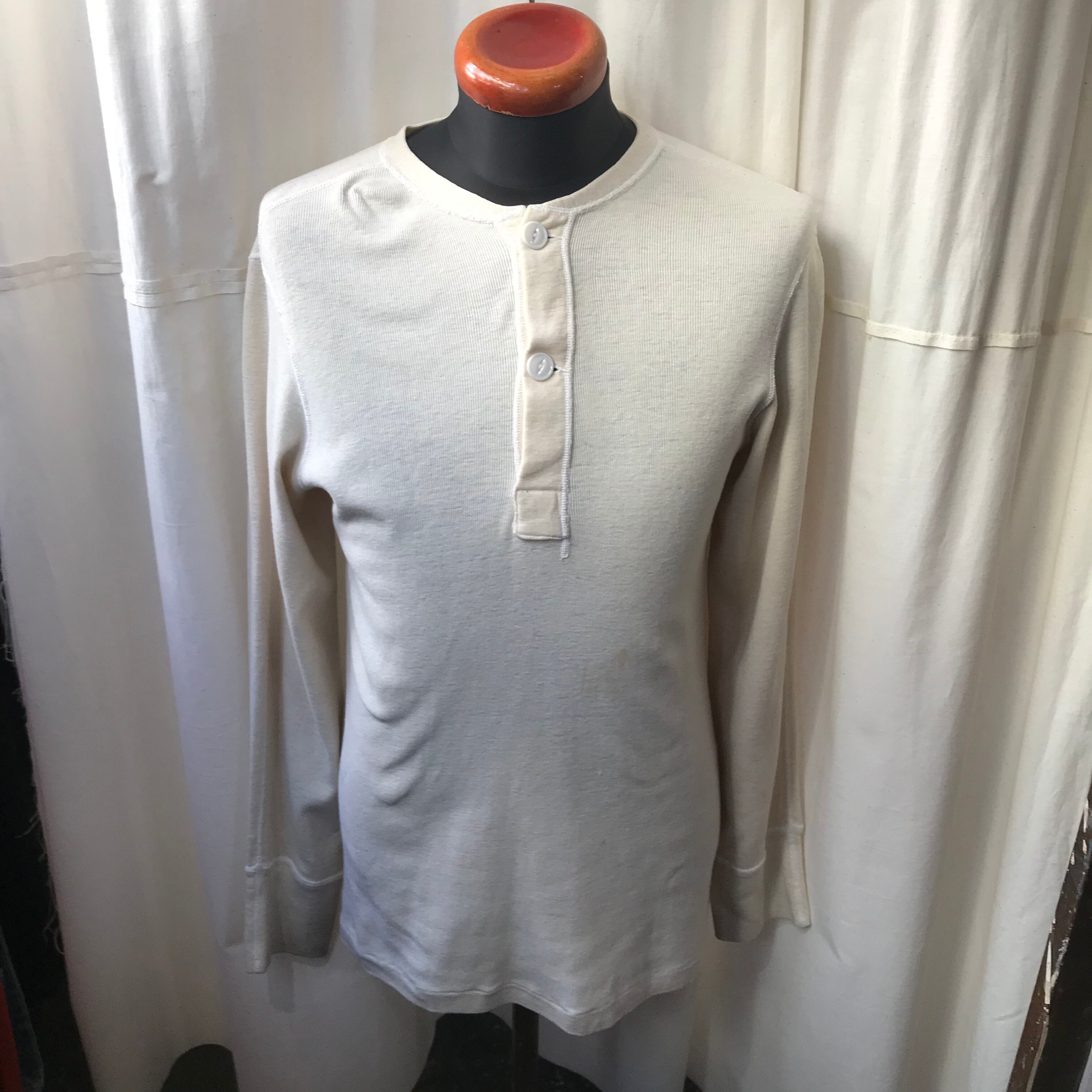 70 S Vintage U S Army アメリカ軍 ヘンリーネックウールインナー アンダーシャツ メンズl Used Clothing Shyboy