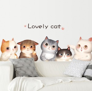 ウォールステッカー　LOVELY　CAT