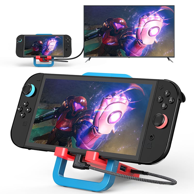 Switch2 ドックスタンド 折りたたみ収納可能 TVモード拡張ドック変換