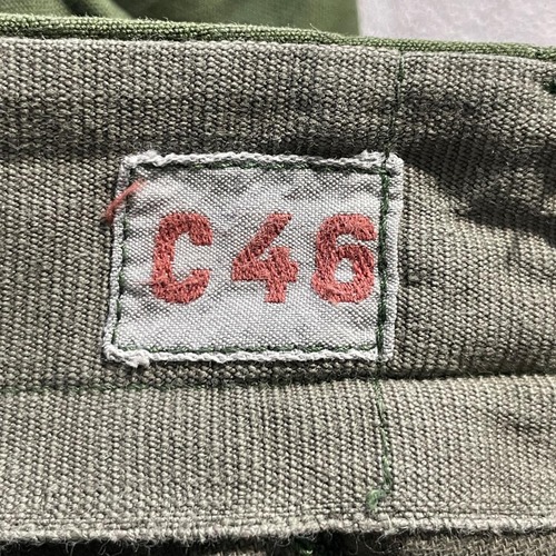 60-70s スウェーデン軍 実物 M-59 フィールドパンツ C46 w25 詳細写真2