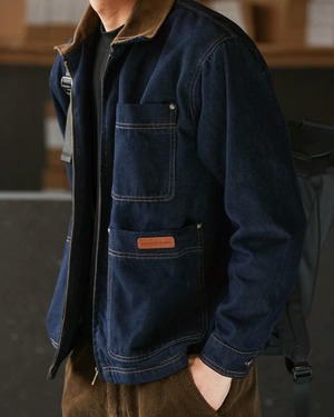 Vintage Style Denim Barn Jacket  K0365