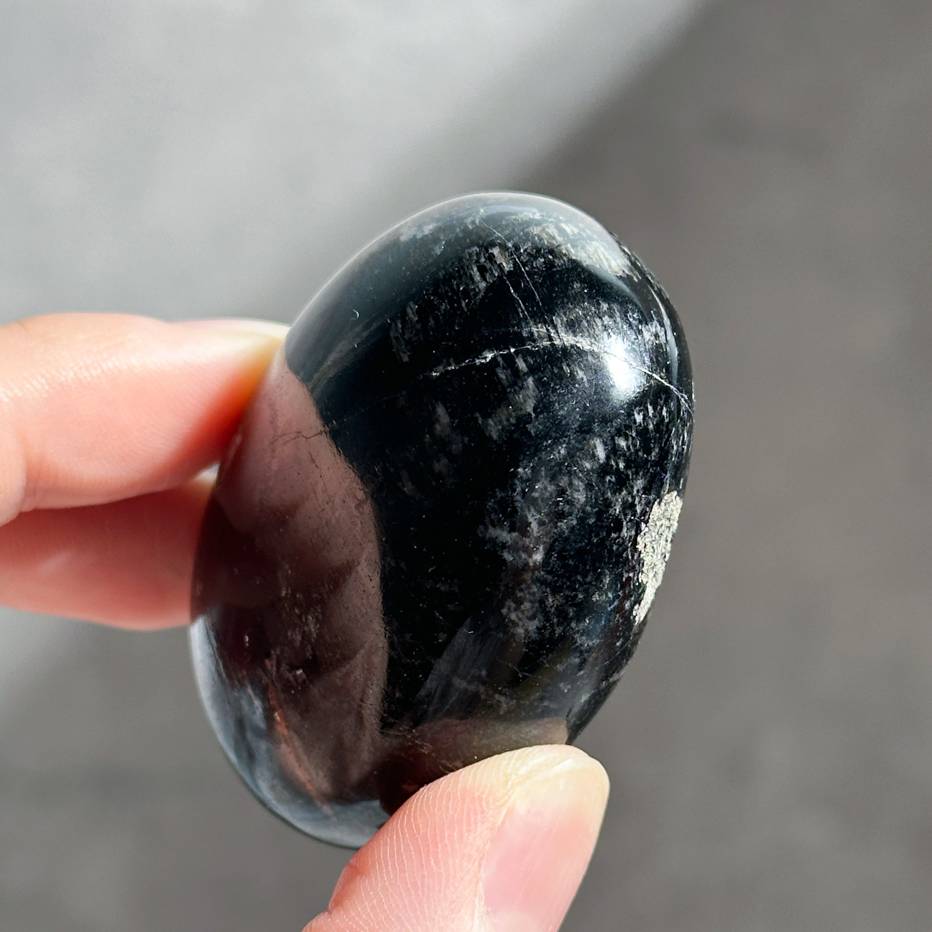 ブラックトルマリン パームストーン53◇ Black Tourmaline ◇天然石