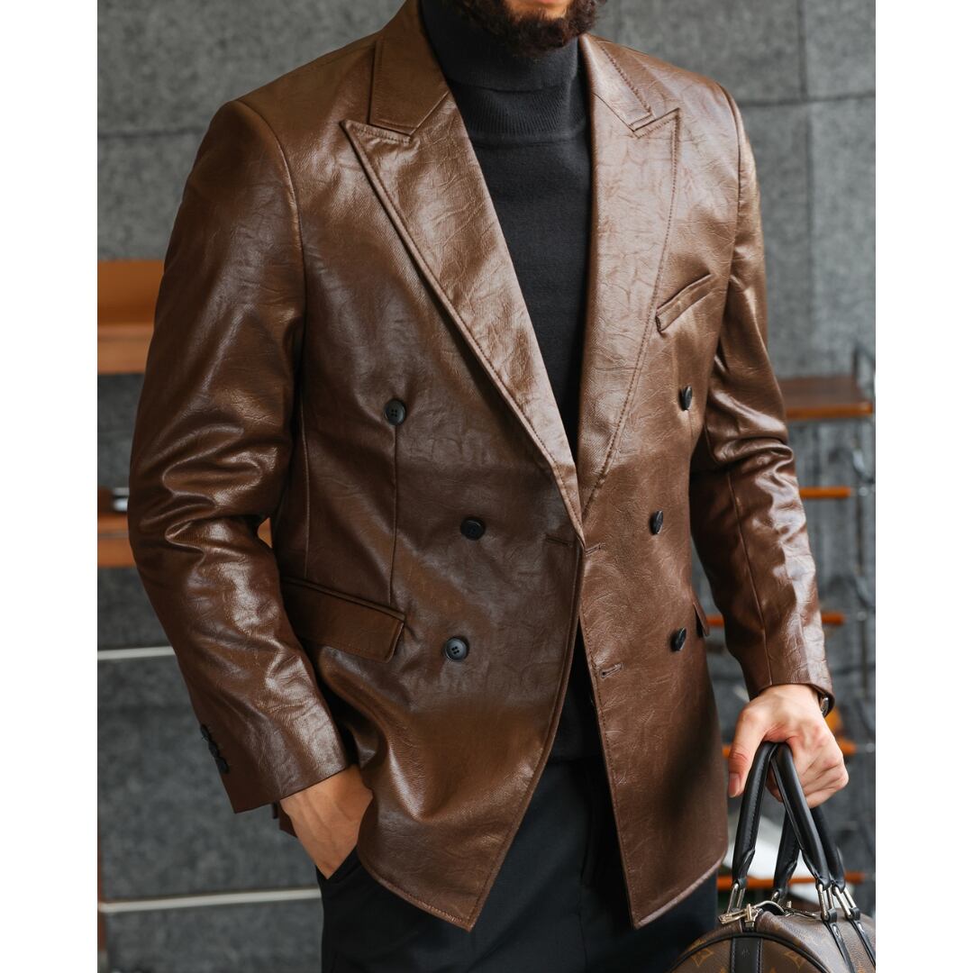 アメリカン フェイクレザージャケット S2243