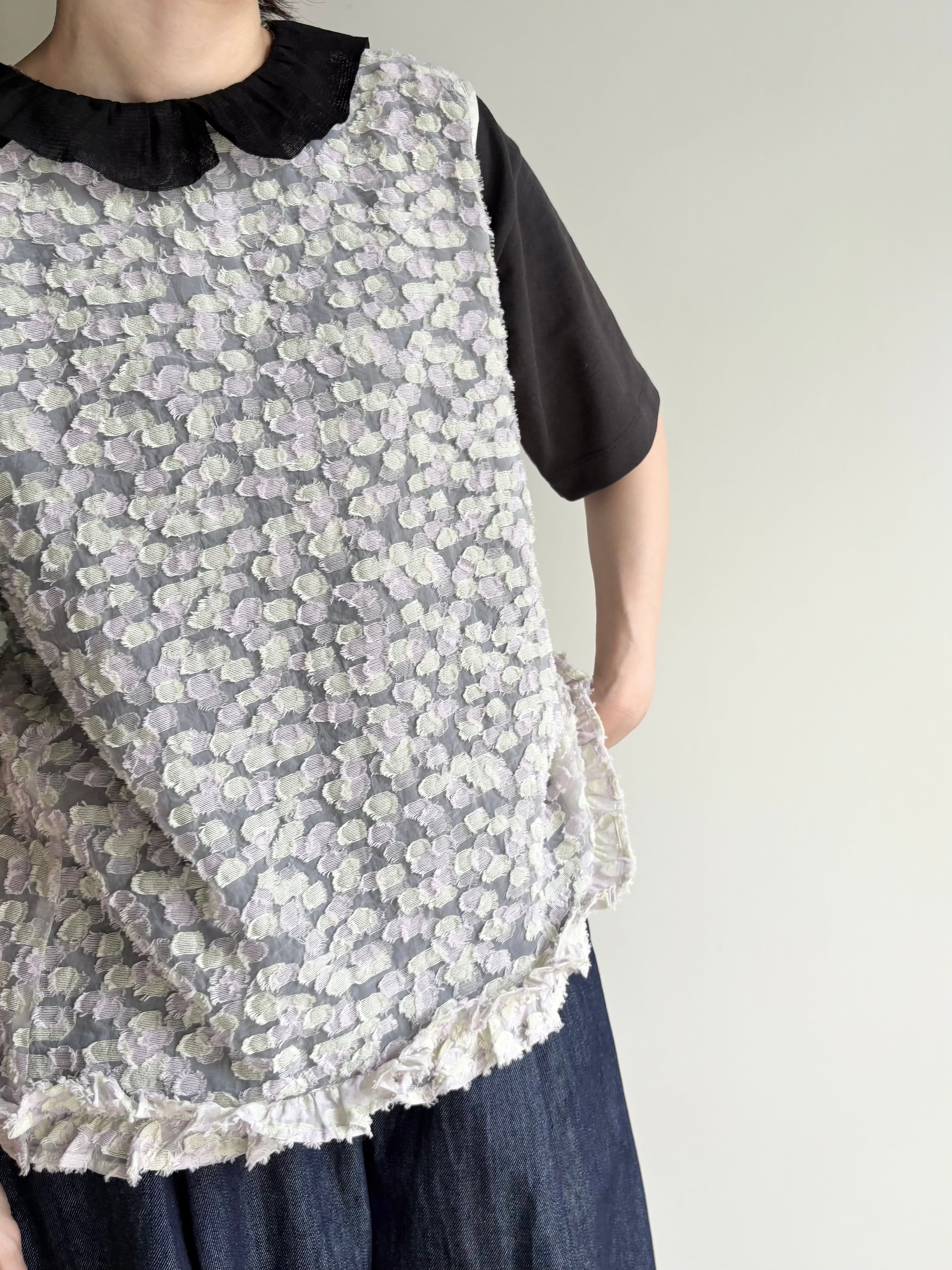 qiri】木漏れ日 バックリボンブラウス ［6301BL007261］ベスト / キリ