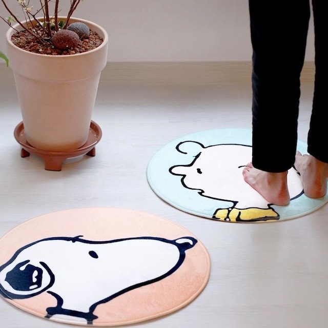 snoopy circle rug / スヌーピー ラグ