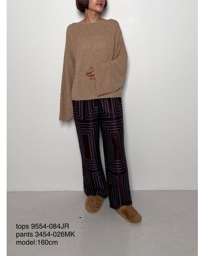 【CHIGNON】3454-026MK オリジナルスクエアパネル柄パンツ