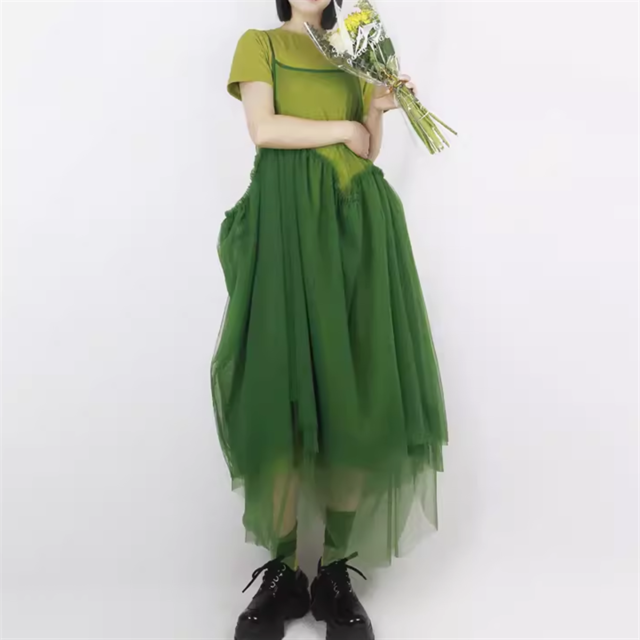 【Tea Tree】チュールボリュームキャミワンピース　4color　10871