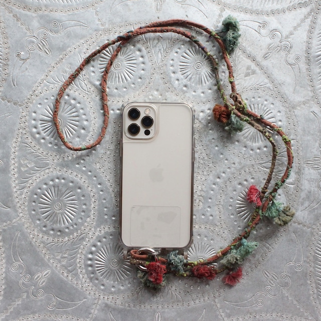 Shoulder strap/刺繍のスマホショルダー