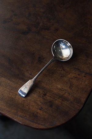 スプーン1本 面白き-antique silver plated spoon