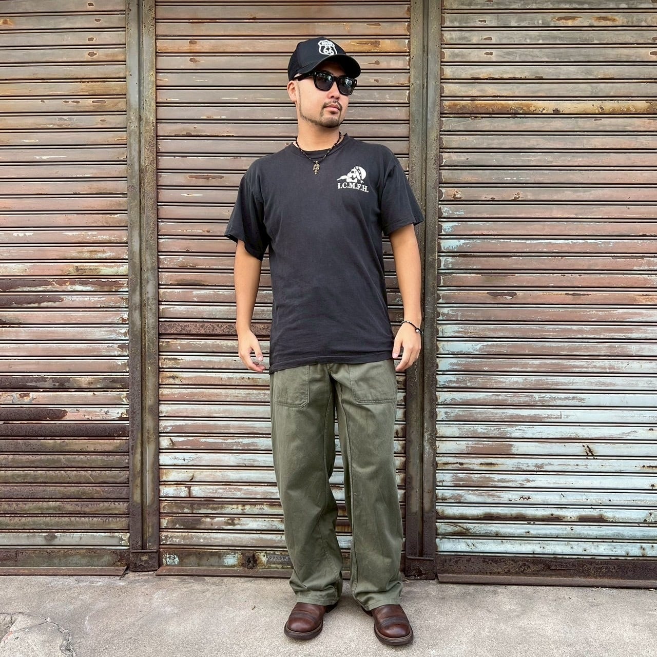 Germany ドイツ ヴィンテージ ベイカーパンツ 48表記 W98cm ミリタリー