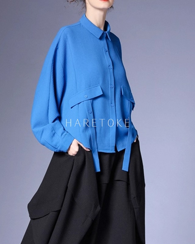 ワッフルテクスチャー シャツ CS451011