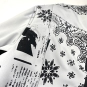 【bomber017】M sizeリバーシブル中綿ボンバー Velour × original print MIX BOMBER JACKET