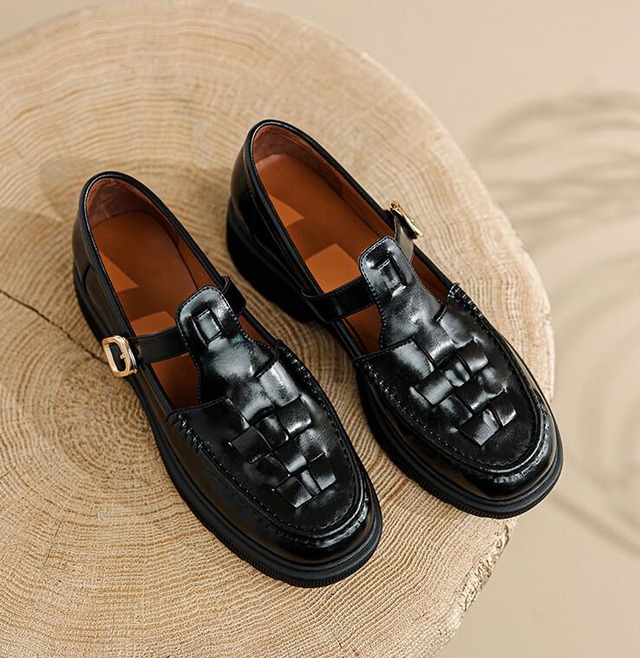 T-strap loafer【real leather】
