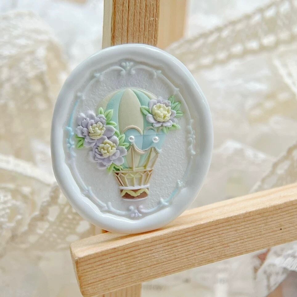 花の旅気球 Blossom Balloon 25mm・シーリングスタンプ