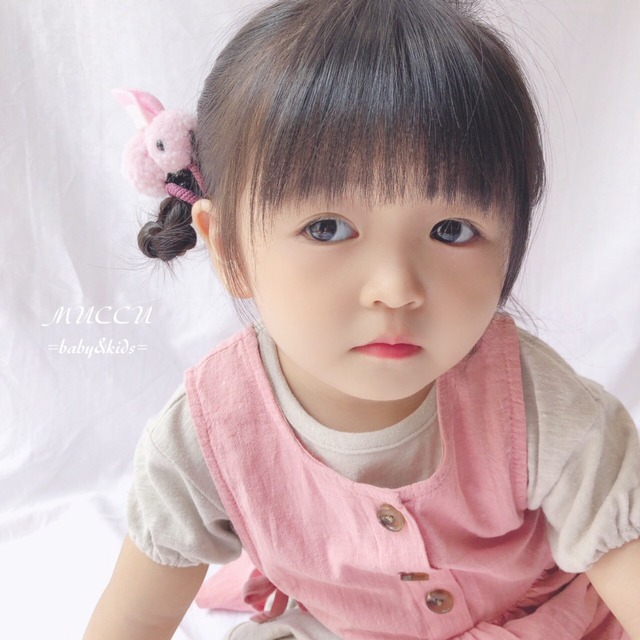 送料無料 即納 うさぎ ヘアゴム 可愛い 赤ちゃん 女の子 記念撮影 Muccu Baby Kids