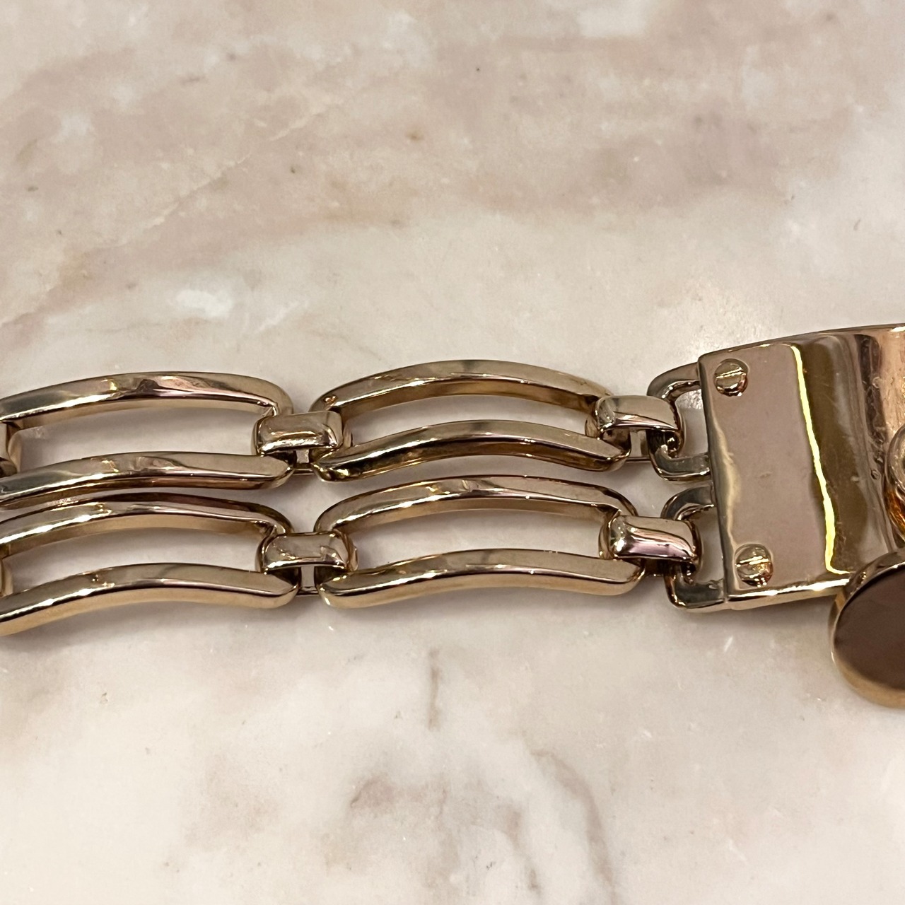 GIVENCHY wide bracelet with logo charm