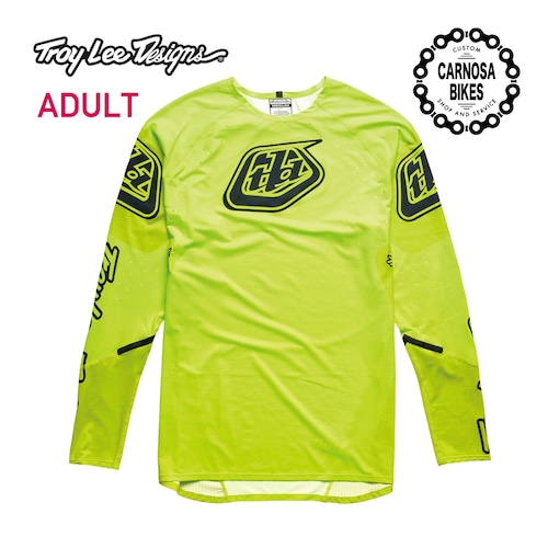 【Troy Lee Designs】SPRINT ULTRA JERSEY [スプリント ウルトラジャージ] Sequence Flo Yellow 大人用 2024 限定カラー