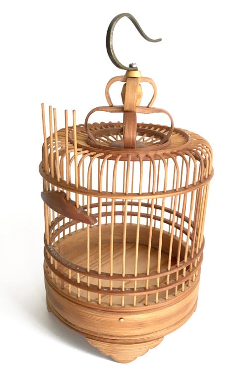 竹製虫籠 円柱 大サイズ | 黄鈴虫具店