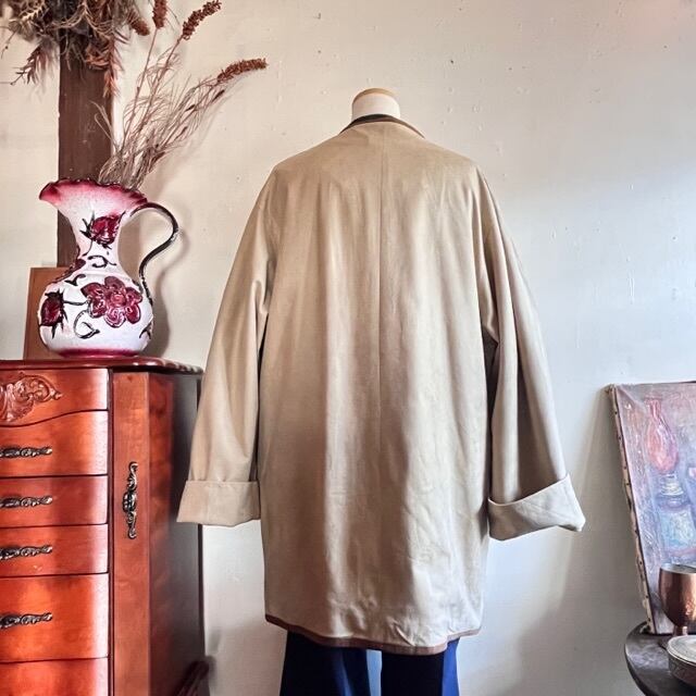 Euro vintage faux suede Tyrol jacket/ヴィンテージスウェード調