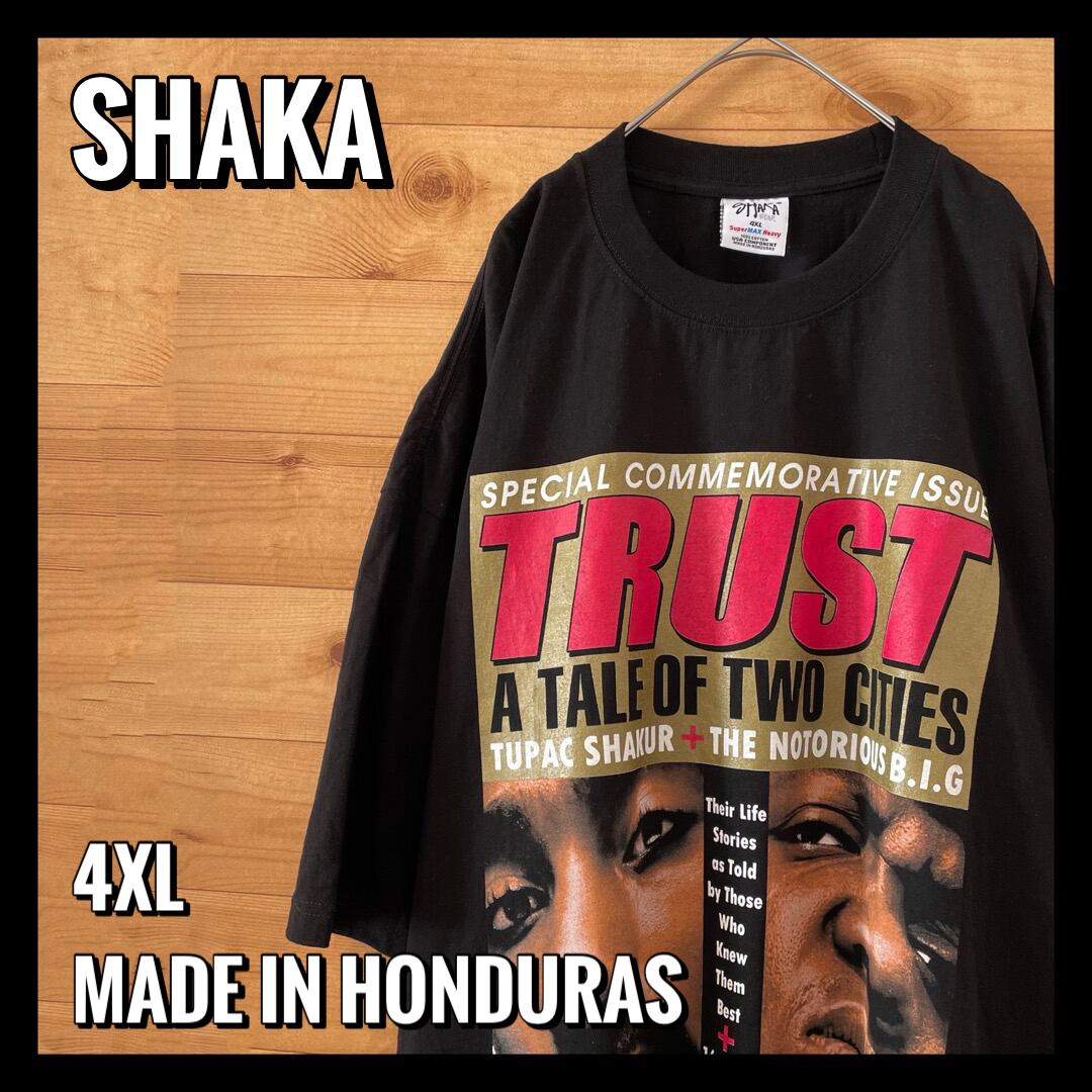 SHAKA】希少 2PAC＋Notorious B.I.G. 4XL 超オーバーサイズ Tシャツ