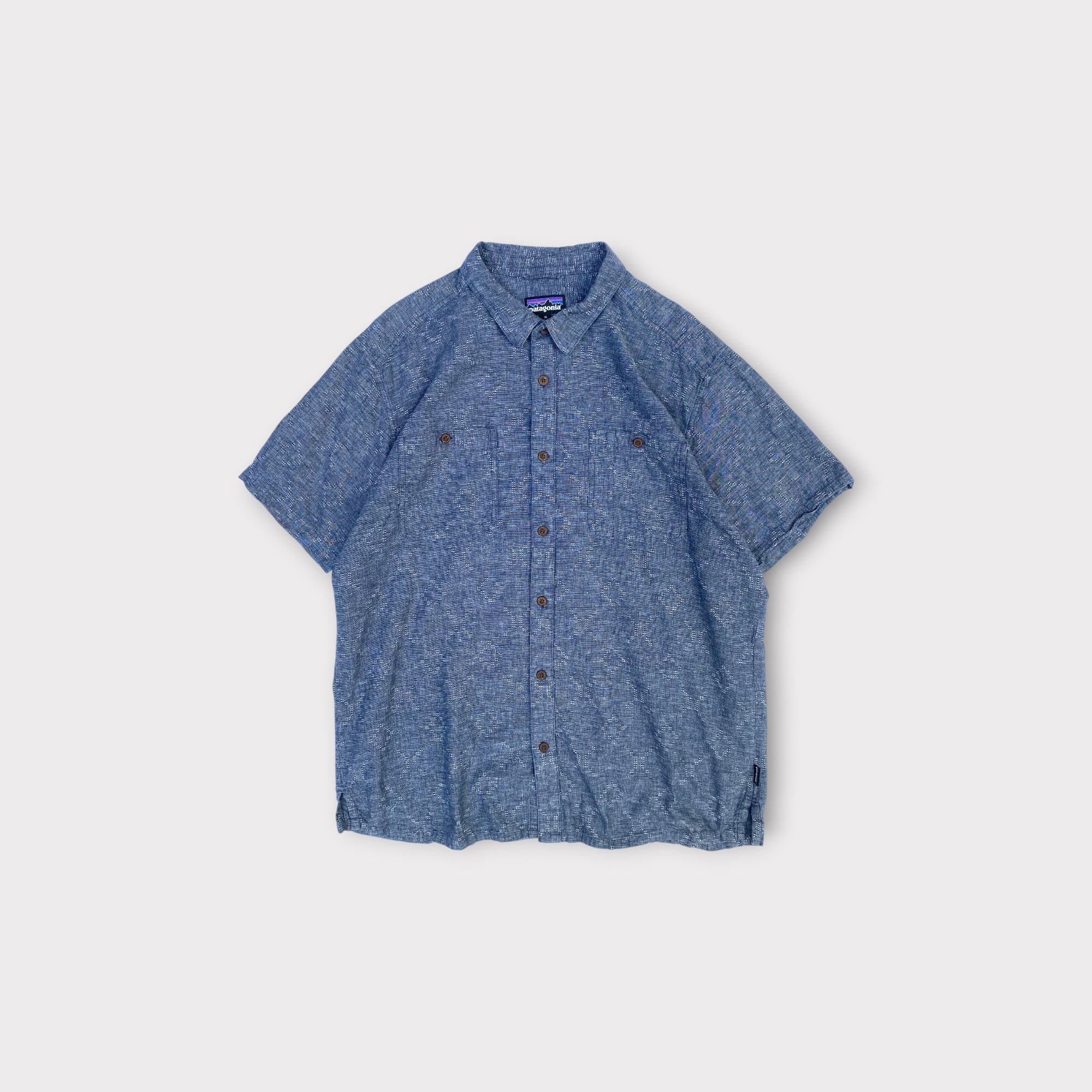 90s FLAX リネン シャツ FLAX】90s フラックス リネンシャツ | S.O