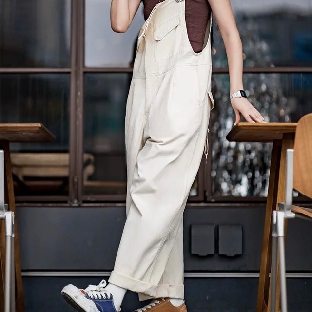 デザインツータックオーバーオール OV984