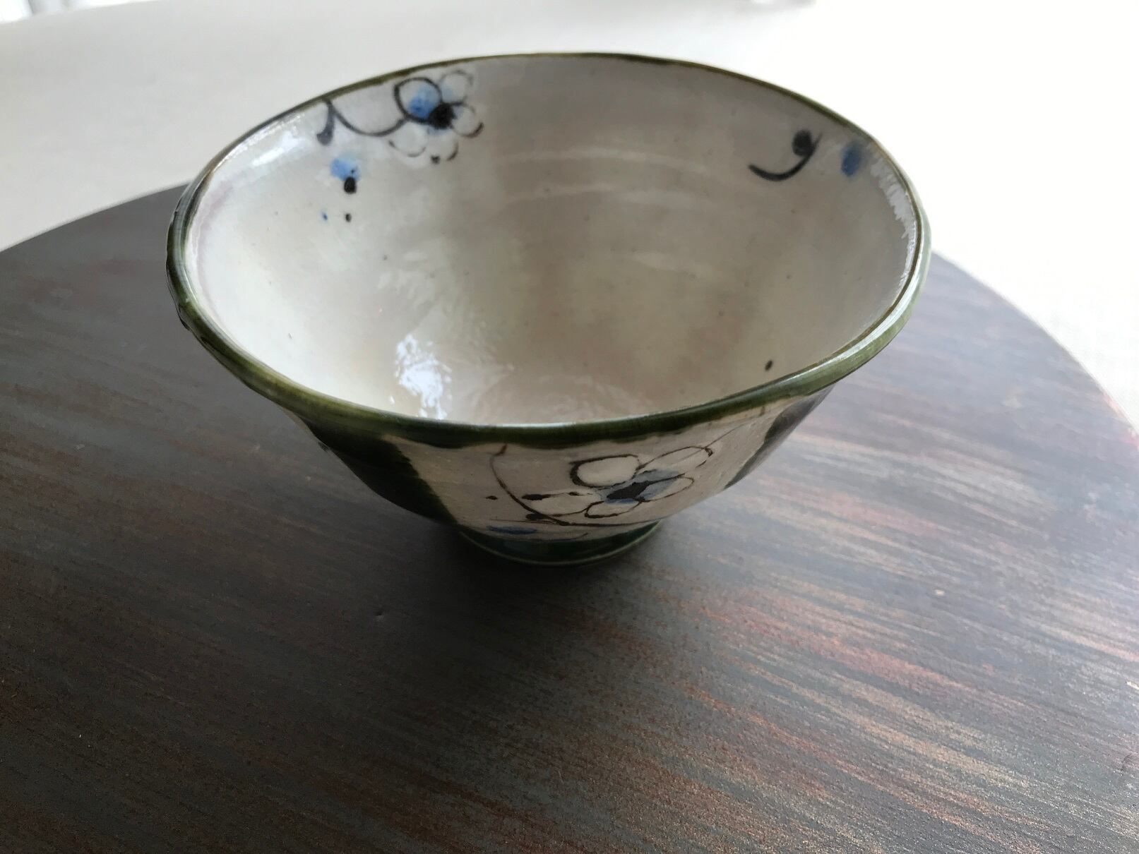まほろば 織部小花唐草 飯碗