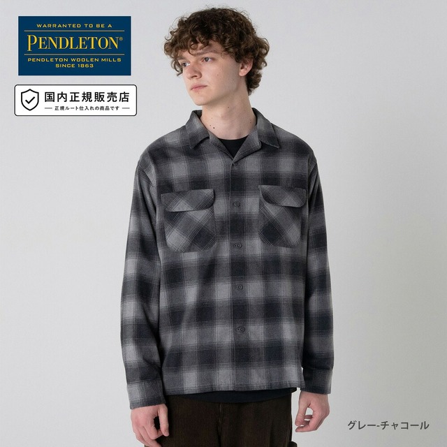 ペンドルトン PENDLETON コットンシャギー オープンカラー チェックシャツ 6475-5000