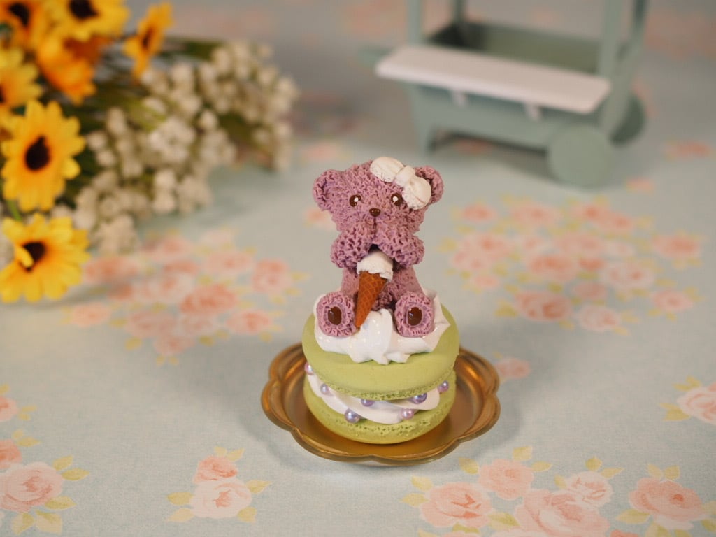 過去マンスリークマカロンのオブジェ