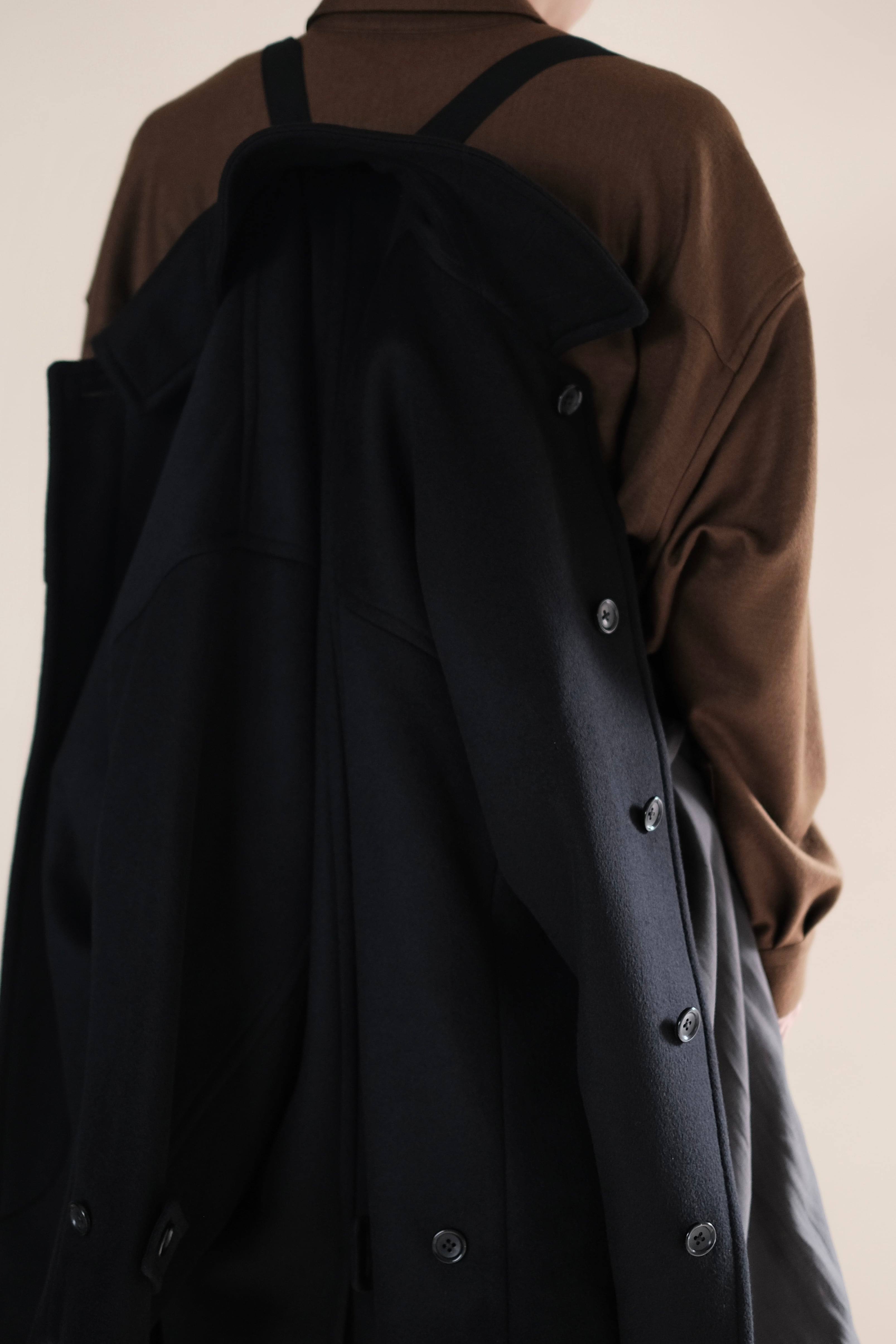 Graphpaper / Light Melton Oversized Coat | LIVING