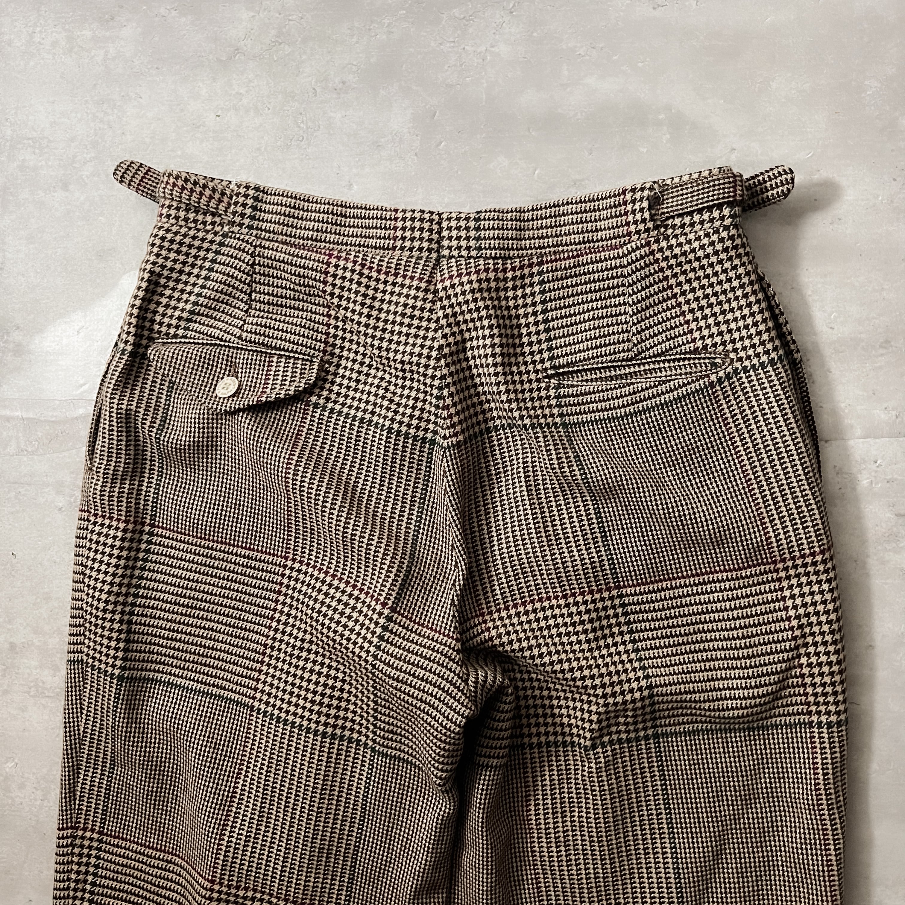 80s “polo by ralph lauren” houndstooth pattern wool slacks 80s “polo by ralph lauren” houndstooth pattern wool slacks