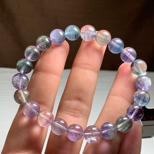 5.透明度高☆美グラデーションフローライト・ブレスレット