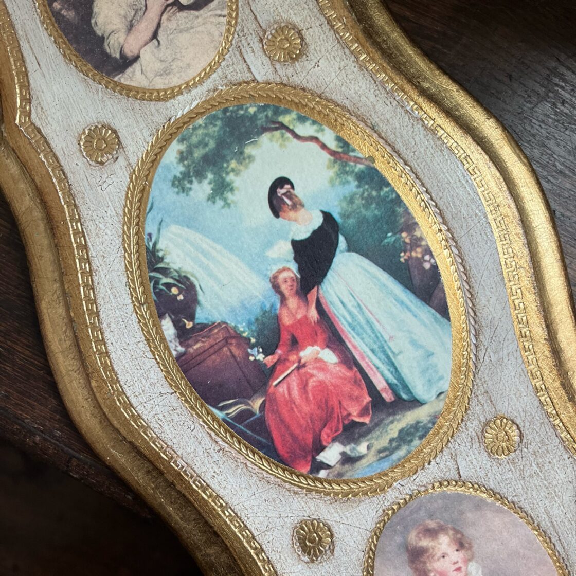 ビンテージ イタリア フィレンツェ壁飾り Vintage Italian Florentine 