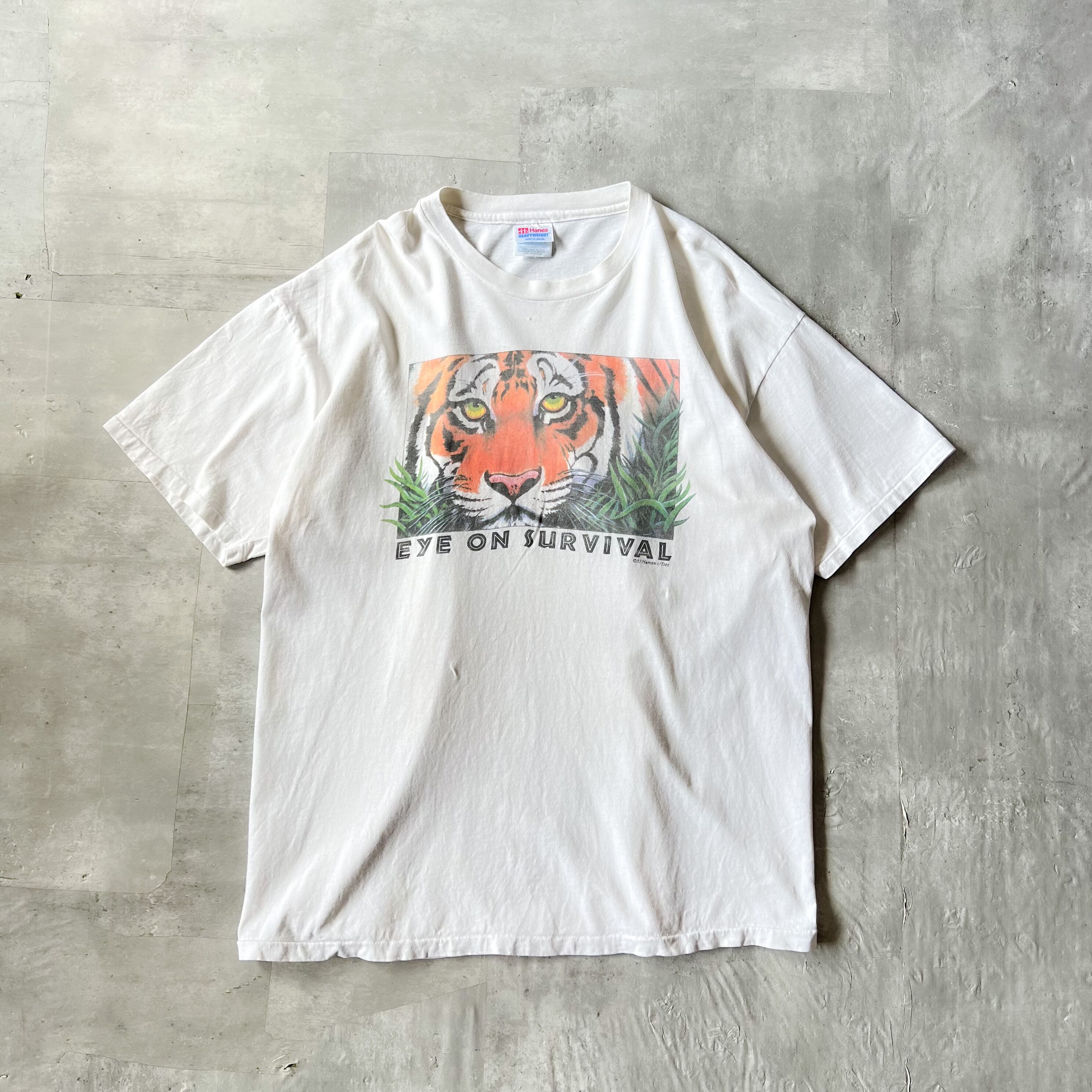 s “Tiger” tee XL human i tees 年代 虎 トラ アニマル tシャツ