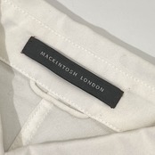MACKINTOSH LONDON マッキントッシュ 5分袖 コットン シャツ 38/ホワイト レディース 薄手